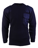 GERMAN DARK BLUE SWEATER 80/WOOL 20/ACRYLIC