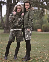 ARMY SHORTS WOMAN WOODLAND
