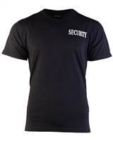 T-SHIRT SCHWARZ M.DOPPELDRUCK ′SECURITY′