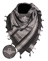 BLACK/WHITE SHEMAGH SCARF ′PARATROOPER′