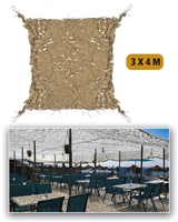 NETZ BROADLEAF ′SHADOW SAIL′ 3,0X4,0 DESERT