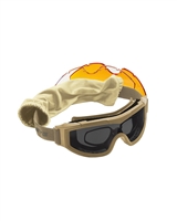 SCHUTZBRILLE SWISS EYE F-TAC COYOTE
