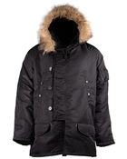 US FLIEGERPARKA N3B BASIC SCHWARZ