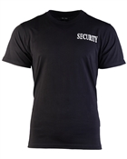 BLACK T-SHIRT W.DOUBLE PRINT ′SECURITY′