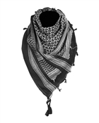 BLACK/WHITE SHEMAGH SCARF