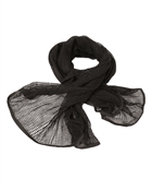 BLACK NET SCARF PES
