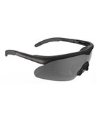 BLACK SAFETY GOGGLES SWISS EYE RAPTOR PRO
