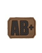 DARK COYOTE 3D BLOOD TYPE PATCH AB POSITIVE