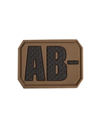 DARK COYOTE 3D BLOOD TYPE PATCH AB NEGATIVE