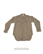 FRENCH KHAKI SHIRT 1/1 SLEEVE REPRO USED