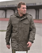 GERMAN OD PARKA WITH LINER USED
