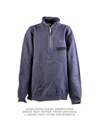BW FW PULLOVER M.DRUCK DK.BLAU GEBR.