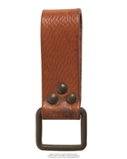 CZECH BROWN LEATHER BELT KEEPER USED